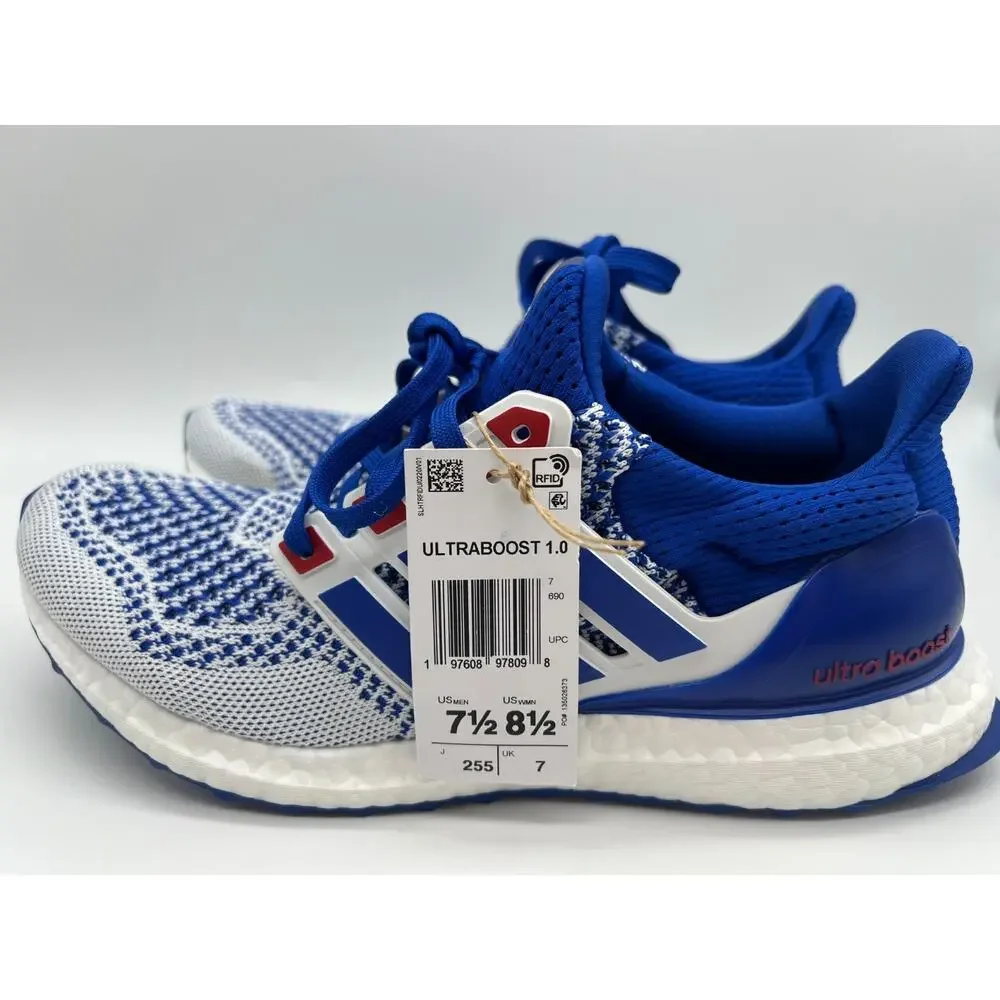 adidas Ultraboost 1.0 Cloud White Royal Blue Running Shoes IH3018 Men's Size 7.5